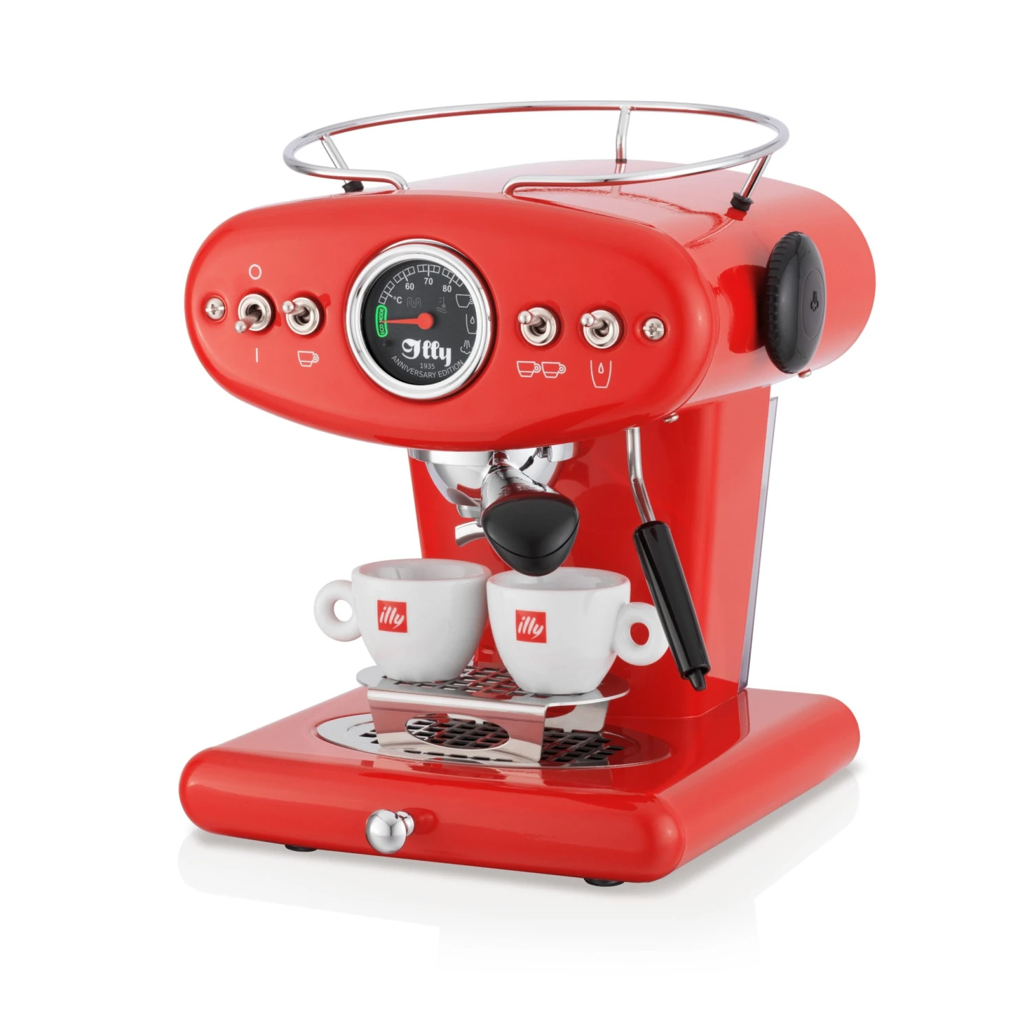 Illy X1 Anniversary E.S.E. Pod & Ground Coffee Machine - Red 9 Illy X1 Anniversary E.S.E. Pod & Ground Coffee Machine - Red - Image 7