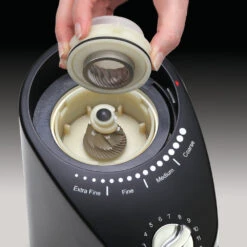 Capresso Infinity Plus Conical Burr Coffee Grinder In Black 14 Capresso Infinity Plus Conical Burr Coffee Grinder In Black -Gaggia Store 570.01InfinityPlusBurrHR