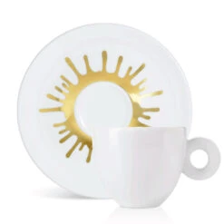 Illy Art Collection Ai Weiwei Set Of 4 Cappuccino Cups -Gaggia Store AiWeiwei CapCupandSaucerGold b1801474 9973 400f b889 b0efd83d3a5a