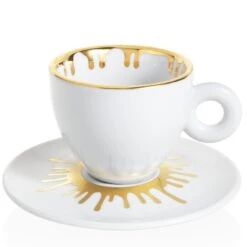 Illy Art Collection Ai Weiwei Set Of 4 Cappuccino Cups -Gaggia Store AiWeiwei CappuccinoGold 75bb7ef0 10ca 4513 8727 242e66b199f9
