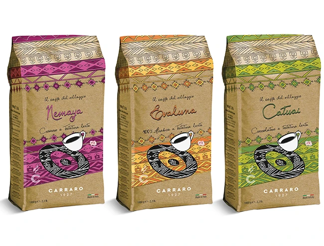 Caffe Carraro Villaggio Whole Bean Espresso Sampler 3 Caffe Carraro Villaggio Whole Bean Espresso Sampler
