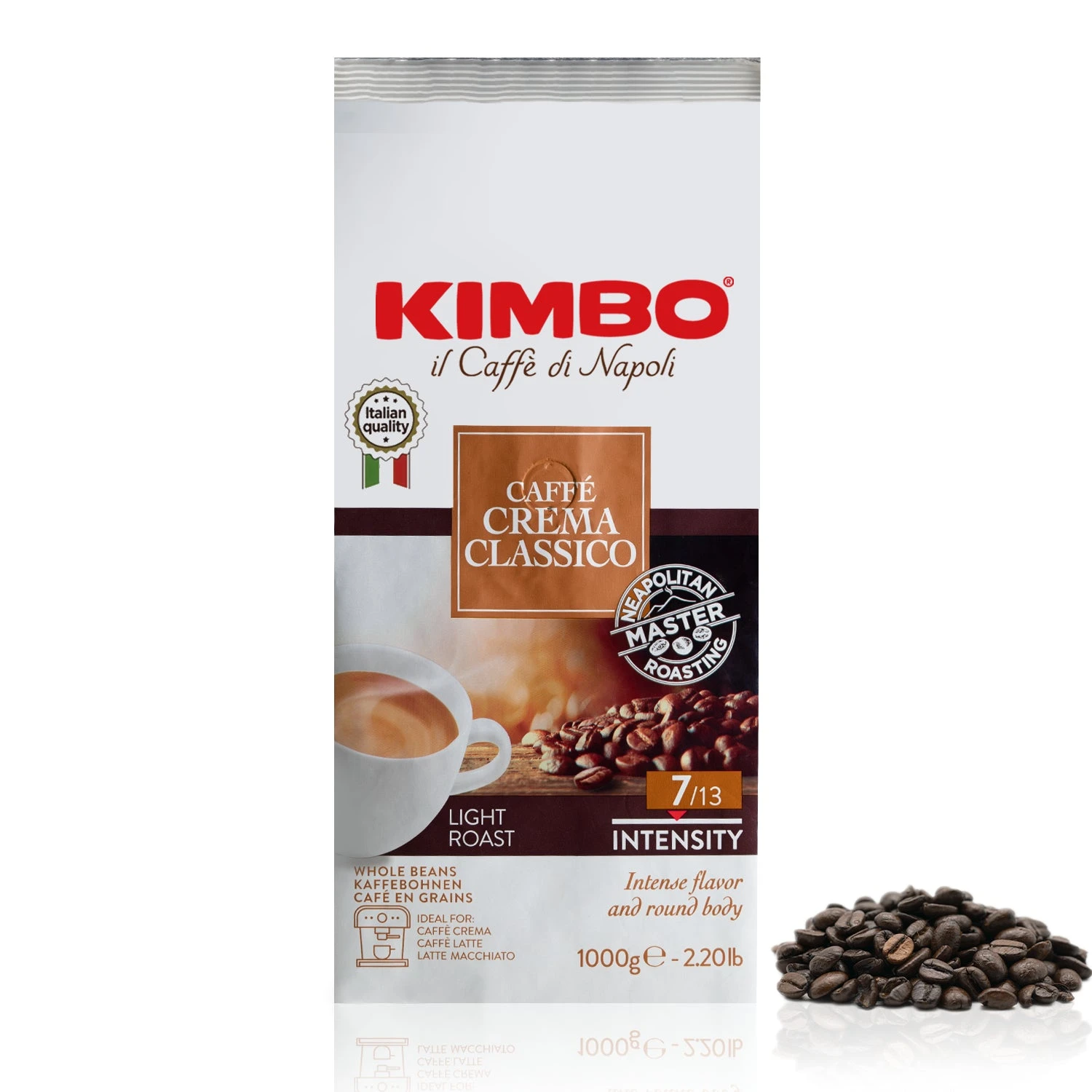 Kimbo Il Caffe Di Napoli CaffeCrema Classico Whole Bean 5 Kimbo Il Caffe Di Napoli CaffeCrema Classico Whole Bean - Image 3