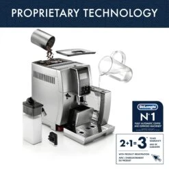 DeLonghi Dinamica LatteCrema Espresso Machine -Gaggia Store ECAM35075SIDinamicaiconsProprietary Tech