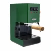 Gaggia Classic Evo Pro Espresso Machine In Jungle Green With Olive Wood 1 Gaggia Classic Evo Pro Espresso Machine In Jungle Green With Olive Wood -Gaggia Store GACLASSICEVOPROGRNOW Green Olive Bottomless EVO 2082