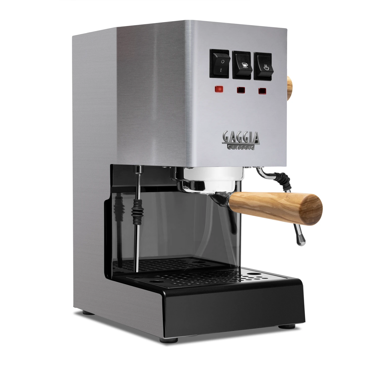 Gaggia Classic Evo Pro Semi-Automatic Espresso Machine With Olive Wood 3 Gaggia Classic Evo Pro Semi-Automatic Espresso Machine With Olive Wood