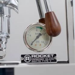 Rocket Espresso Giotto Cronometro V Espresso Machine - Walnut Accents -Gaggia Store IMG 1255