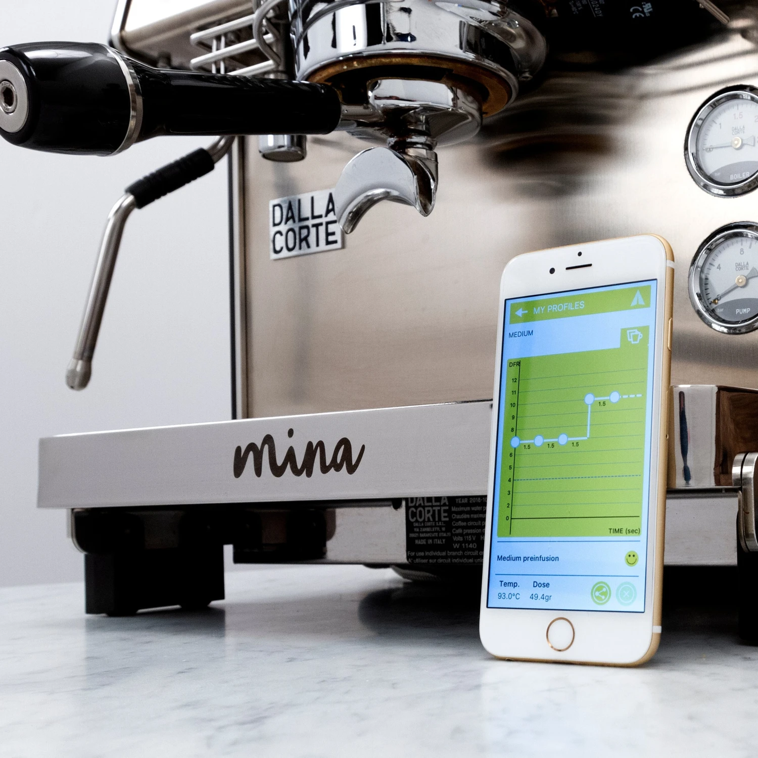 Dalla Corte Mina Espresso Machine (220v) - Dark Oak 20 Dalla Corte Mina Espresso Machine (220v) - Dark Oak - Image 18