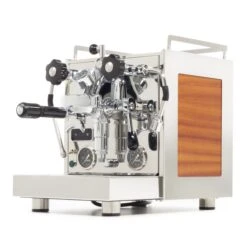 Profitec Pro 600 Dual Boiler Espresso Machine With Flow Control - Sapele Quarter Cut