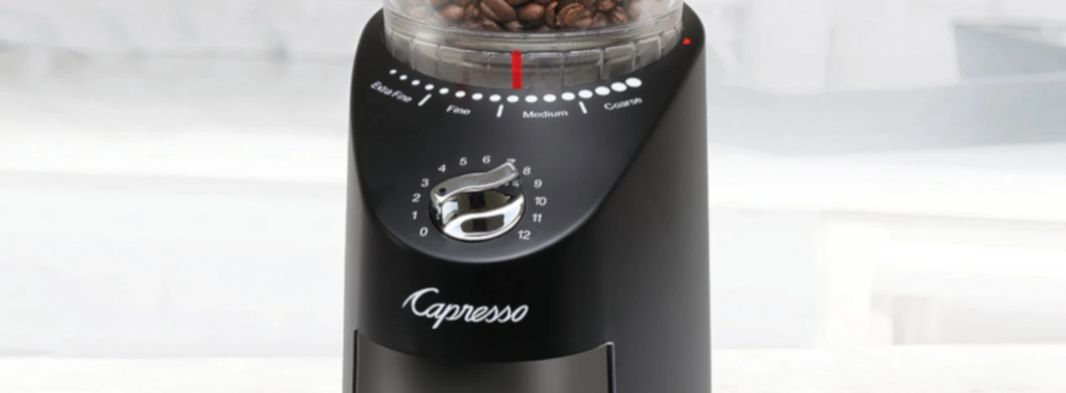 Capresso Infinity Plus Conical Burr Coffee Grinder In Black 12 Capresso Infinity Plus Conical Burr Coffee Grinder In Black - Image 10