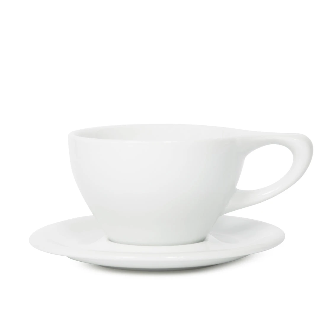 NotNeutral Large Latte Cup And Saucer - White 3 NotNeutral Large Latte Cup And Saucer - White