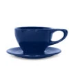 NotNeutral Large Latte Cup And Saucer - Indigo 2 NotNeutral Large Latte Cup And Saucer - Indigo -Gaggia Store LINO dark blue Large Latte