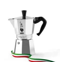 Bialetti Moka Express 3-Cup Moka Pot 10 Bialetti Moka Express 3-Cup Moka Pot -Gaggia Store MOKAEXPRESSBANDIERA