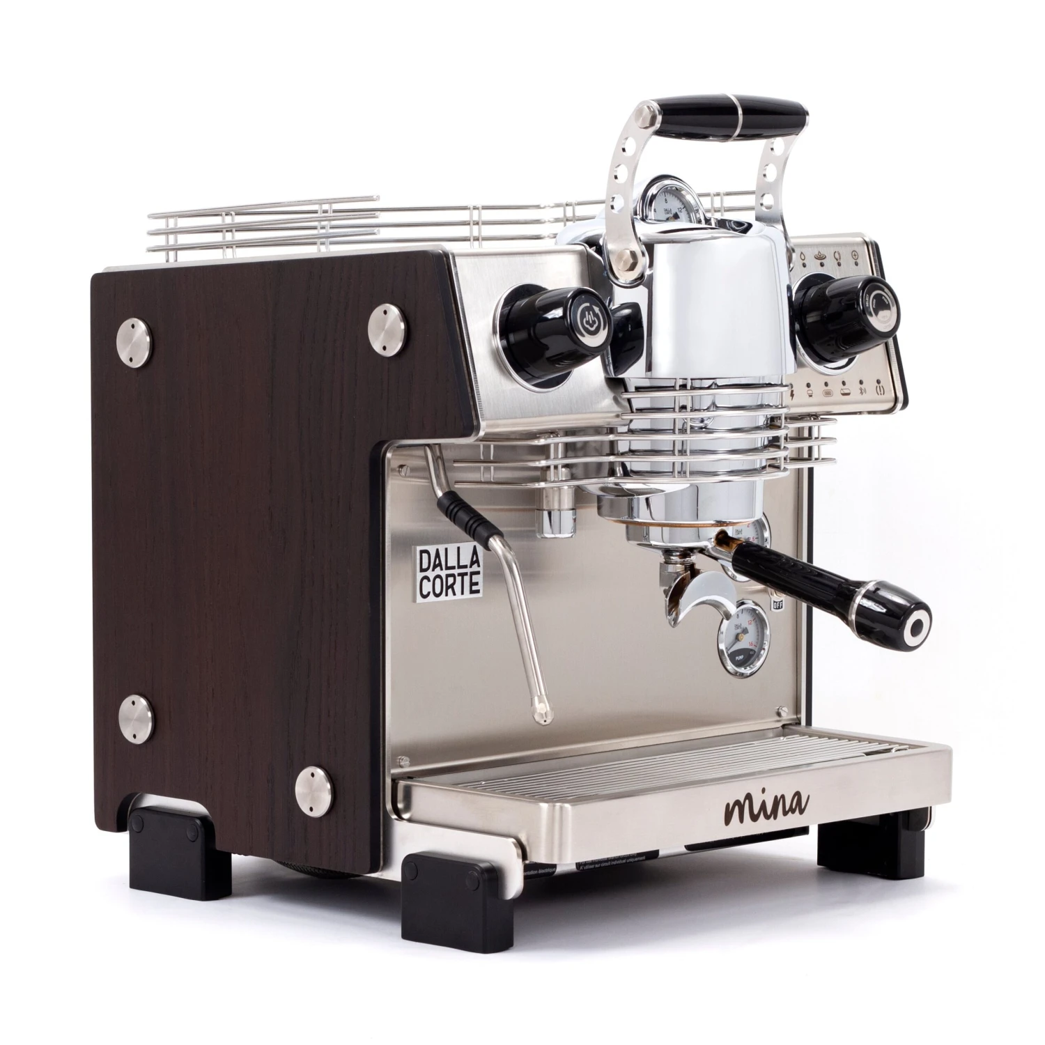 Dalla Corte Mina Espresso Machine (220v) - Dark Oak 3 Dalla Corte Mina Espresso Machine (220v) - Dark Oak