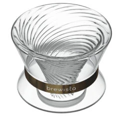 Brewista Tornado Duo Double Wall Glass Dripper 13 Brewista Tornado Duo Double Wall Glass Dripper -Gaggia Store Tornado Angled