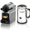 Nespresso Inissia D40 In Silver And Aeroccino Plus 1 Nespresso Inissia D40 In Silver And Aeroccino Plus -Gaggia Store inissia silver bundle web